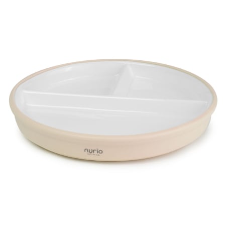 Produse - Farfurie compartimentata din ceramica cu protectie din silicon Nurio - Bej
