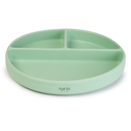 Produse - Farfurie compartimentata din silicon Nurio - Verde