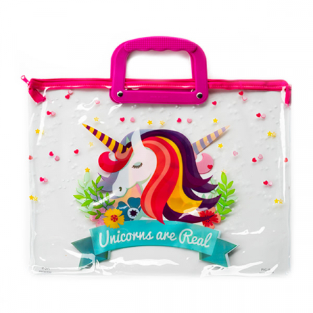 Produse - Gentuta Transparenta cu Imprimeu Unicorn