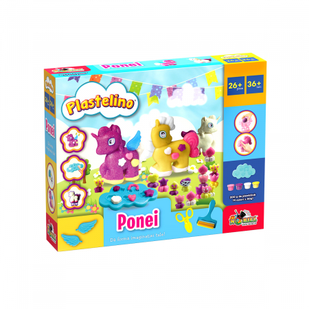 Produse - Pasta de Modelat cu Accesorii - Lumea Unicornilor - Plastelino