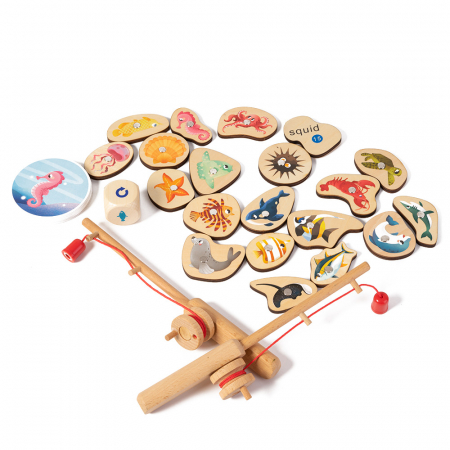 Joc de Pescuit Magnetic din Lemn in Cutie Montessori [2]