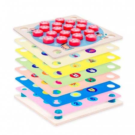 Joc din Lemn 4 in 1 "Multifunctional Memory Chess" [2]
