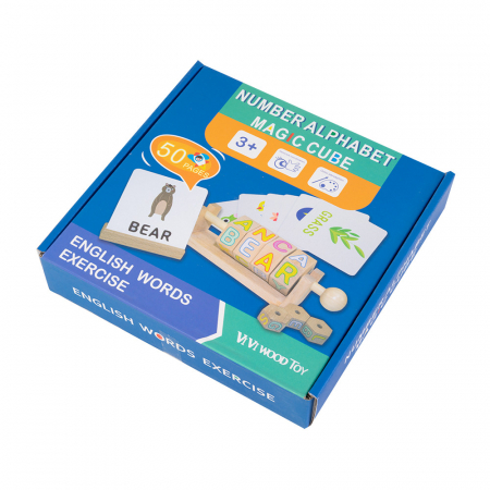 Joc Educativ Montessori din Lemn cu Cifre - "Number Magic Cube" [2]