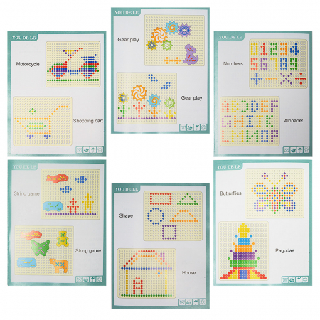 Joc Creativ Multifunctional din Lemn de Indemanare si Memorie [5]