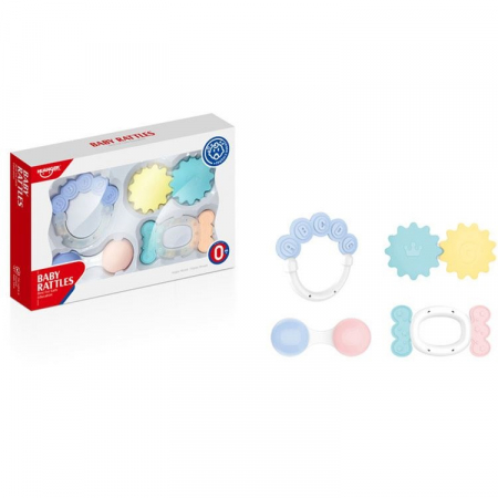 Set Inele Dentitie Pastel, 4 bucati [1]