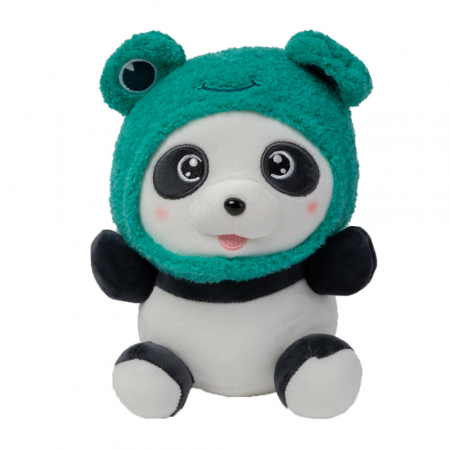 Produse - Jucarie de Plus Ursulet Panda, Turcoaz 22cm
