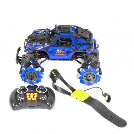 Masinuta de Jucarie cu Telecomanda Tip Ceas Albastru [2]