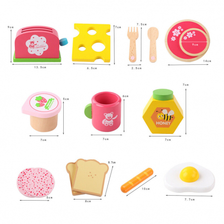 Mic Dejun de Jucarie din Lemn Delicious Breakfast - Un Joc Educativ tip Montessori [7]