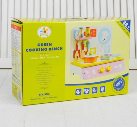 Mini Set de Bucatarie din Lemn cu Accesorii - Aragaz [14]