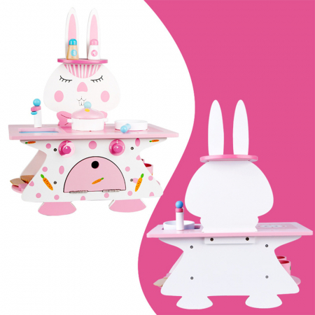 Mini Set de Bucatarie din Lemn cu Accesorii - Iepuras [2]