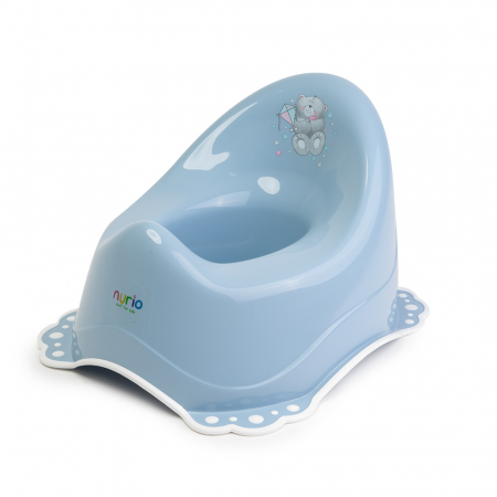 Olite si Adaptoare Toaleta - Olita Muzicala Ursulet - Albastru/Alb