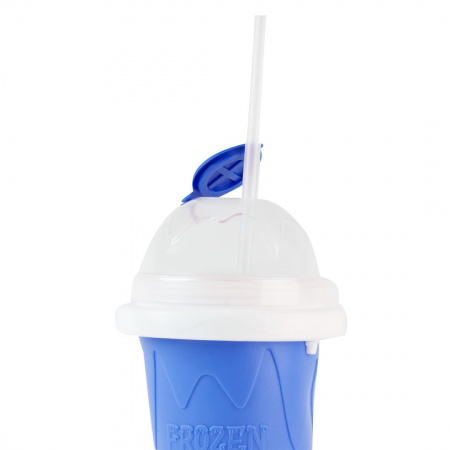 Pahar pentru Facut Slushy, MilkShake si Suc Inghetat - Albastru [2]