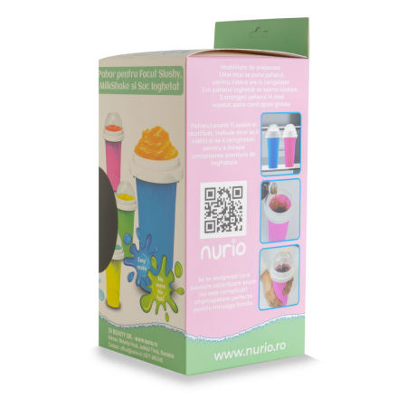 Pahar pentru Facut Slushy, MilkShake si Suc Inghetat - Galben [11]