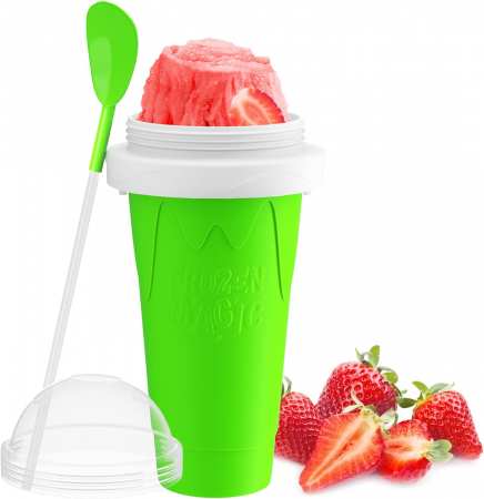 Produse - Pahar pentru Facut Slushy, MilkShake si Suc Inghetat - Verde