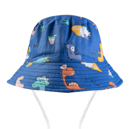 Accesorii - Palarie de Soare pentru Baieti Print Dinozauri - Albastru