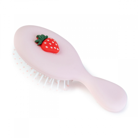 Produse - Perie de Par pentru Copii cu Capsunica 14 cm - Nurio