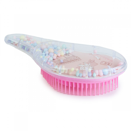 Perii de Par - Perie de Par pentru Descalcirea Parului cu Bilute si Desen Fashion 15 cm - Nurio
