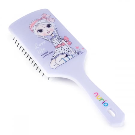 Produse - Perie de Par pentru Fetite Mov 23.5 cm - Nurio