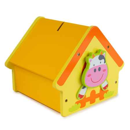 Montessori - Pusculita Casuta din Lemn - Vacuta Montessori