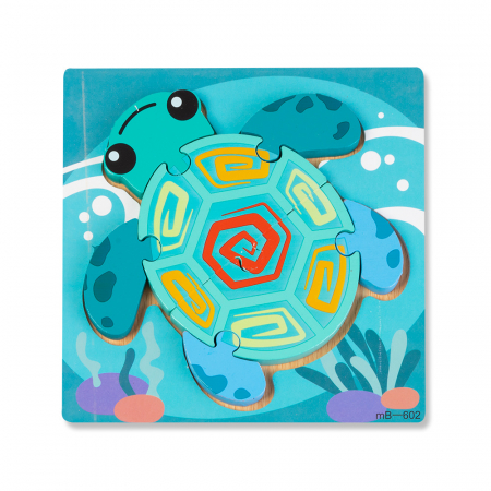 Puzzle-uri Clasice si Speciale - Puzzle 3D Broasca Testoasa, 7 Piese