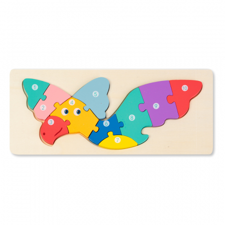 Puzzle 3D - Puzzle 3D din Lemn Dinozaur Pteranodon