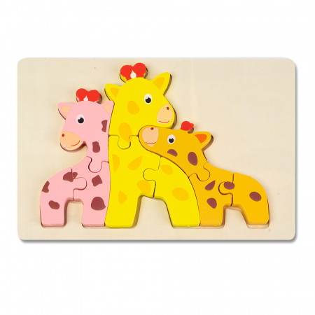 Puzzle 3D - Puzzle 3D Familia de Girafe