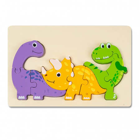 Puzzle 3D - Puzzle 3D Familia de Dinozauri