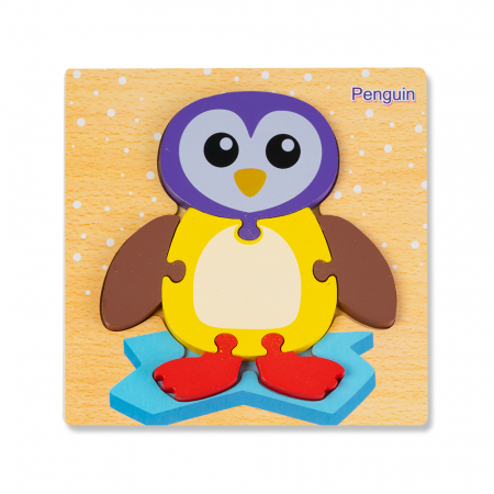 Puzzle 3D - Puzzle 3D Pinguin