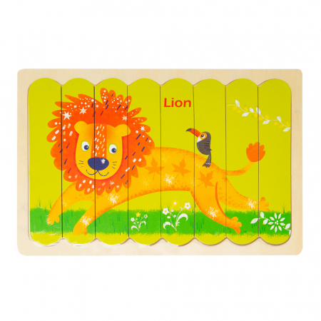 Puzzle cu Benzi de Potrivire cu Doua Fete [1]