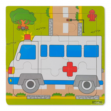 Puzzle-uri Clasice si Speciale - Puzzle din Lemn Ambulanta
