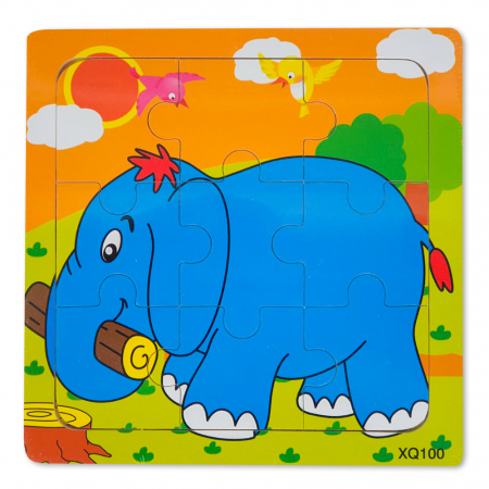 Puzzle-uri Clasice si Speciale - Puzzle din Lemn Elefant