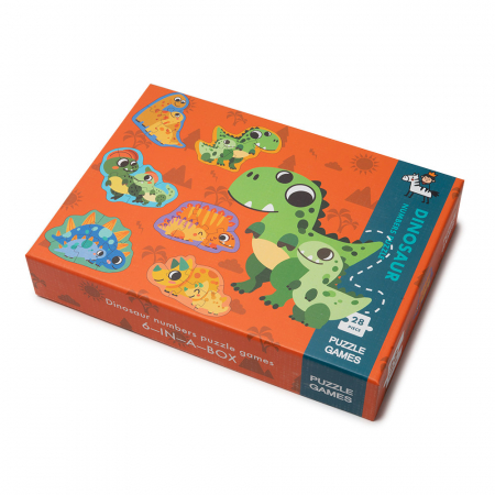 Puzzle din lemn in cutie - dinozauri [0]