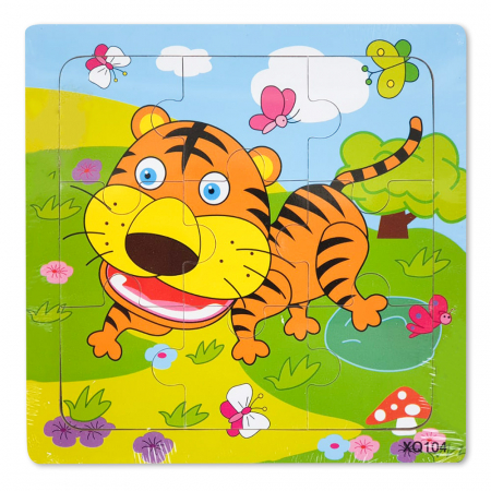 Puzzle din Lemn Tigrisor Montessori
