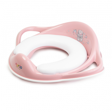 Reductor Moale pentru Toaleta Ursulet - Roz/Alb [2]