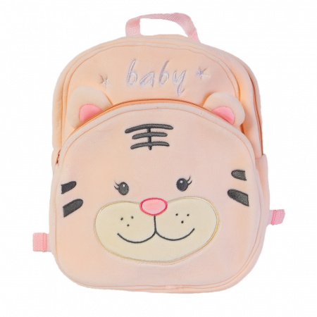 Gentute si Accesorii din Plus - Rucsac de Plus Imprimeu Pisicuta Roz 26 cm
