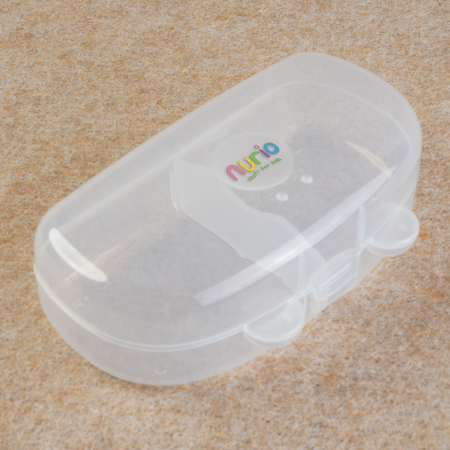 Set 2 Suzete Nurio cu Tetina Rotunda din Latex - Mustar/Crem [3]