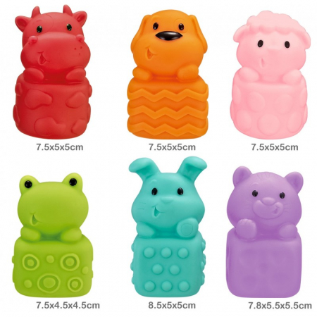 Set jucarii moi de plastic, 6 bucati [5]