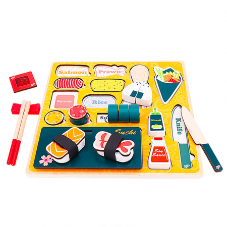 Montessori - Set Sushi din Lemn