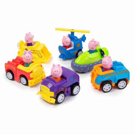 Set de Joaca 6 Figurine Peppa Pig in Masinute [1]
