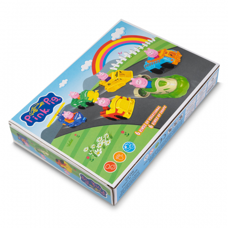 Set de Joaca 6 Figurine Peppa Pig in Masinute [3]