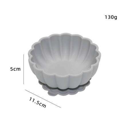 Set de Masa Bol si Lingurita din Silicon - Gri [3]