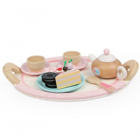 Set de Dulciuri si Ceai din Lemn -12 Piese [2]