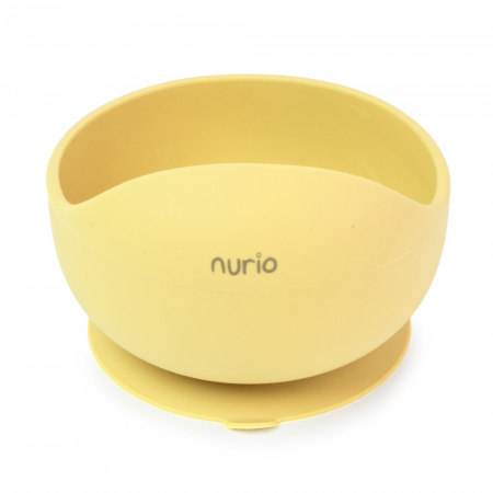 Set Diversificare din Silicon - Lingurita cu Maner din Bambus - Galben [1]
