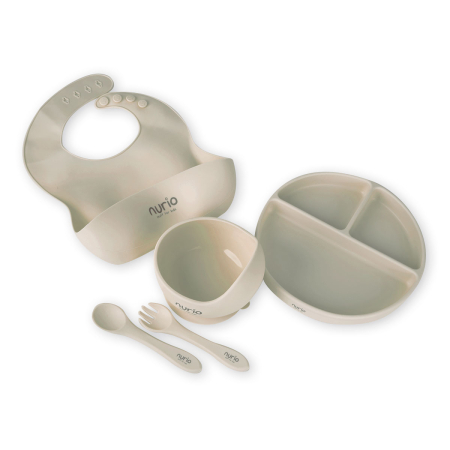 Produse - Set Diversificare Din Silicon Nurio – 5 Piese, Bej