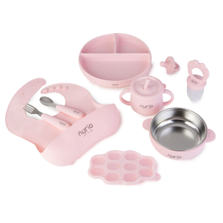 Seturi Diversificare - Set Diversificare Din Silicon Nurio – 9 Piese, Roz