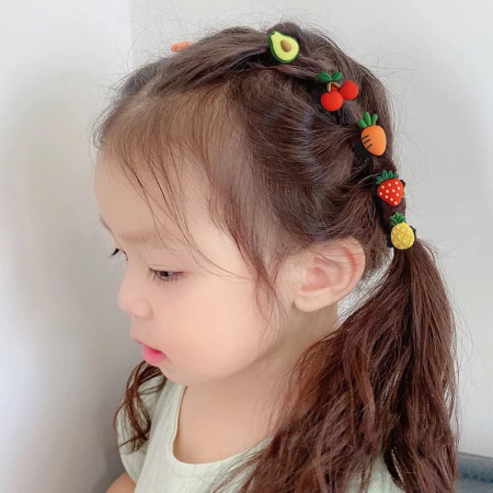 Set Elastice de Par in Cutie - Tip Legume/Fructe [4]