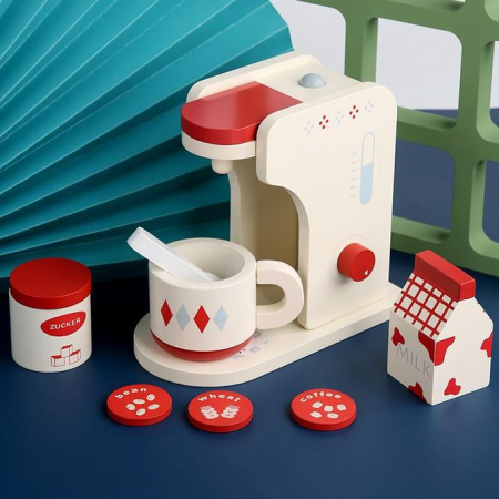Set Espressor de Cafea din Lemn cu Accesorii [4]