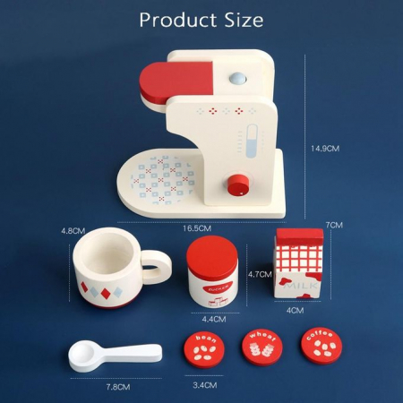 Set Espressor de Cafea din Lemn cu Accesorii [5]