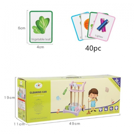 Set Mobil de Curatenie din Lemn cu Accesorii Montessori - Nurio [3]