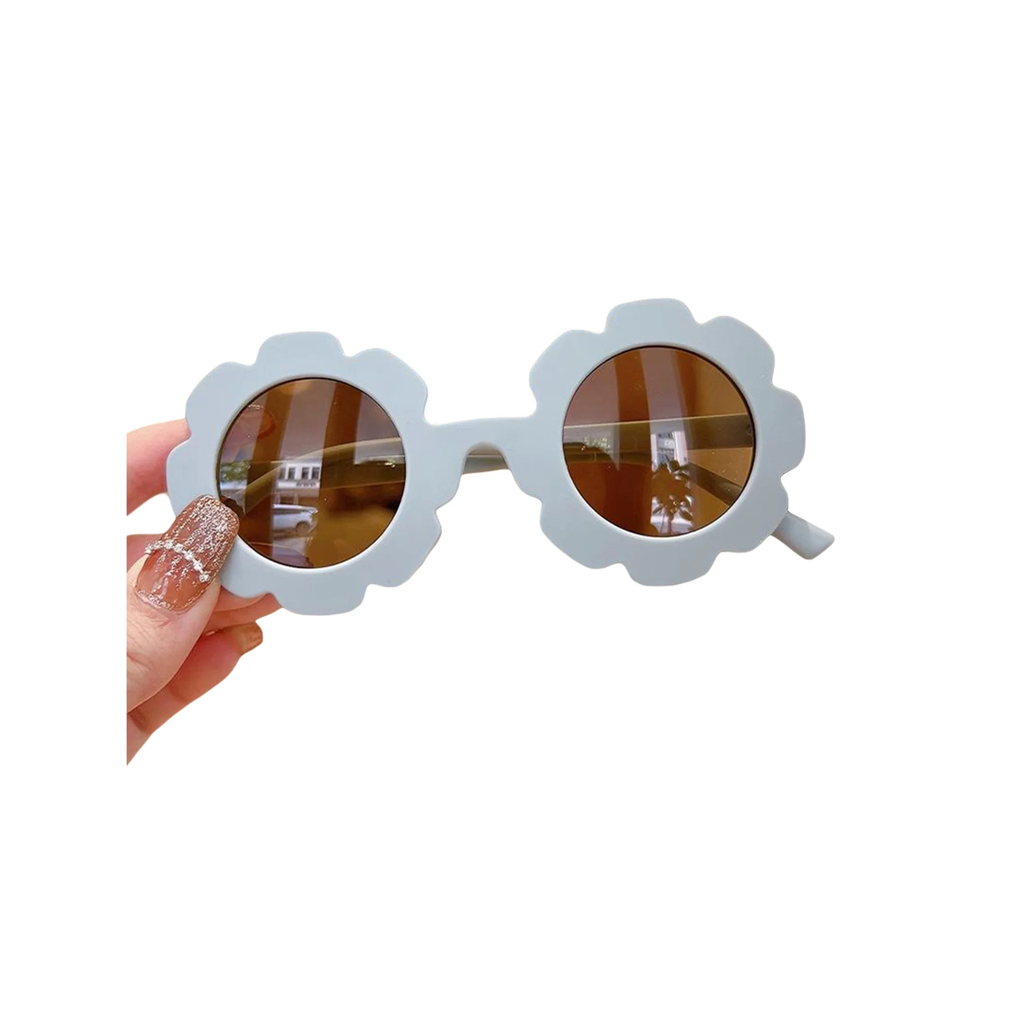 Set Ochelari si Bentita pentru Fetite, Marime Universala - Albastru Deschis [2]